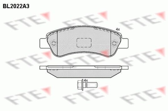 Bremseklosser FTE 9010608 Bremseklosser FTE 9010608