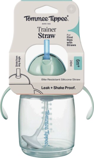 Tommee Tippee Sugerørkopp 240ml Blå Tommee Tippee Sugerørkopp 240ml Blå