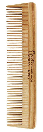 Tek Medium Sized Wooden Comb With Fine Teeth Tek Medium Sized Wooden Comb With Fine Teeth
