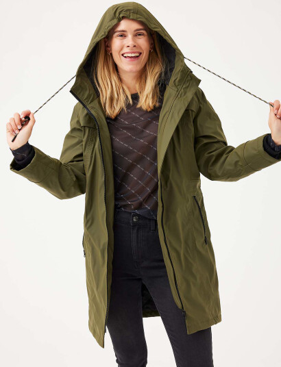 FREE/QUENT Fqrain-Jacket Khaki green XS