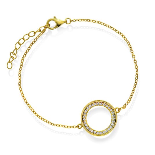 Pan Jewelry Austin armbånd i 925 sølv med zirkonia