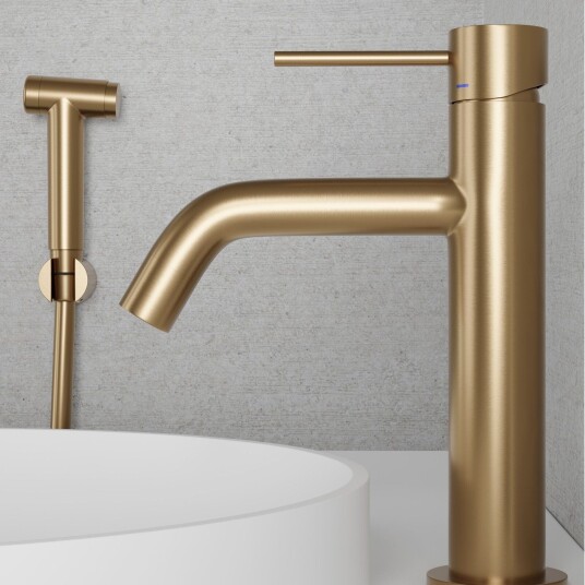 Inr Iconic Nordic Rooms Voyage Mid Servantbatteri Med Handdusj Brushed Brass