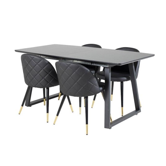 Venture Home Spisegruppe Venture Home Ina med 4 Valentina Stoler Kunstlær GR20336