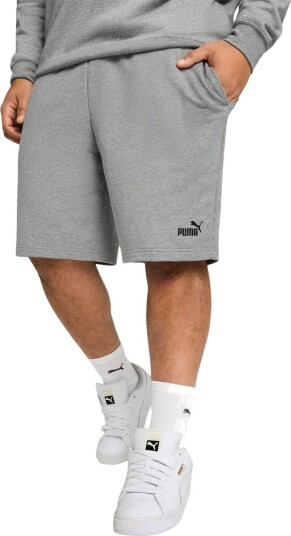 Puma Ess No. 1 Logo Shorts 10" Medium Gray Heather Xl Hverdagsshorts