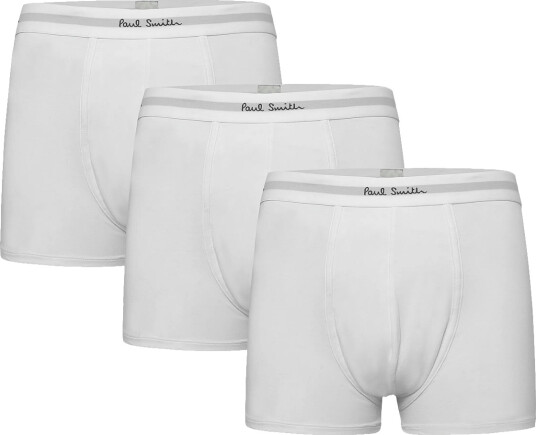 PS Paul Smith Men Trunk 3 Pack Plain White S
