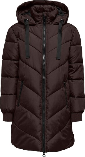JDY Jakke jdySkylar Padded Hood Jacket Brun