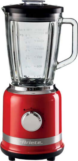 Ariete Moderna 1000W Blender med Pulsfunksjon og Isknusing - Rød Ariete Moderna 1000W Blender med Pulsfunksjon og Isknusing - Rød