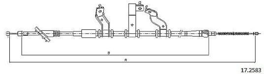 Metzger Tautrekk parkeringsbrems METZGER 17.2583