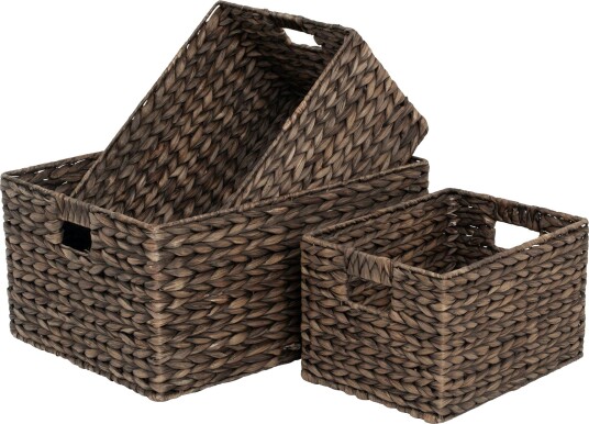 Dixie Water Hyacinth Kurver Brun 3 pk L Dixie Water Hyacinth Kurver Brun 3 pk L