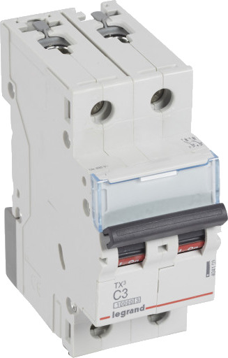 Legrand 5 stk TX³ MCB automatsikring C3 2P 2M 10/10KA