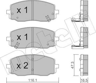 METELLI 22 0629 0 Bremseklosser