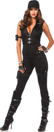 Deluxe SWAT Commander Komplett Damekostyme