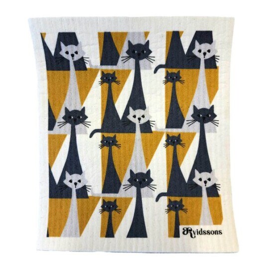 Arvidssons Textil Kitty oppvaskklut gul Arvidssons Textil Kitty oppvaskklut gul