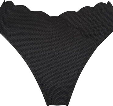 Hunkemöller Høykuttet Bikini Underdel Scallop Svart
