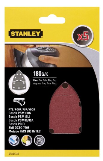 Stanley Slipepapir 180k psm160a sta31725 til multisliper