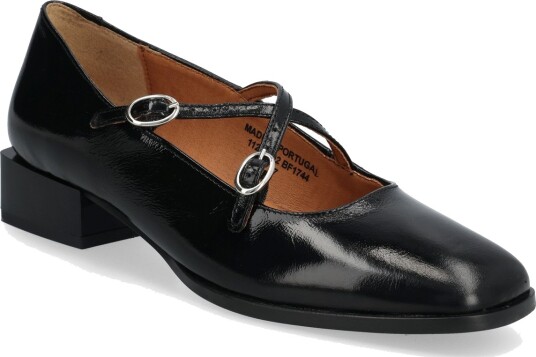 Bianco Biaesther Cross Mary Jane Leather   Black   37