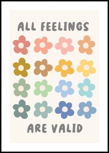 All Feelings Are Valid Plakat / 50x70