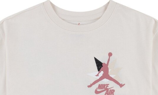 Jordan T skjorte Kritt Jordan 10 12 år (140 152) T skjorte Beige Rosa Svart