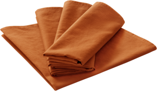 KIT serviett 4 pk Rust orange