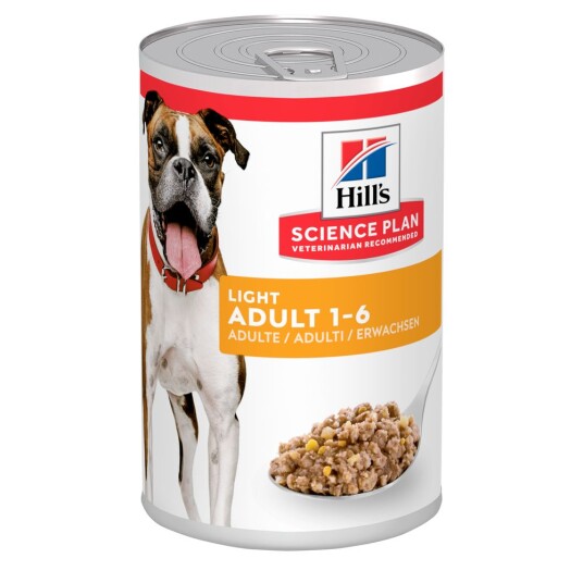 9 + 3 Gratis! 12 X 370 G Hill'S Science Plan Våtfôr Adult 1-6 Light Kylling 12 X 370 G