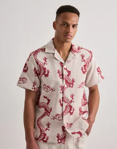 OAS Nimbus Cuba Shirt Kortermede skjorter Rød OAS Nimbus Cuba Shirt Kortermede skjorter Rød
