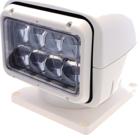 Lyskaster LED m/fjernkontroll 12V - sort