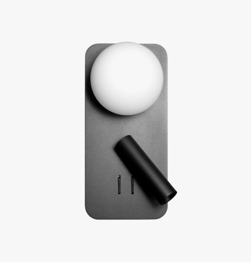 Nordesign Mooni vegglampe USB - Svart