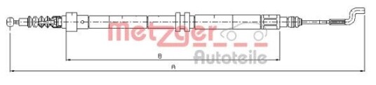 Bremsewire METZGER 10.7392