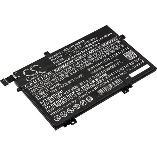 Lenovo 20LSS09C00 batteri (4000 mAh 11.1 V, Sort)