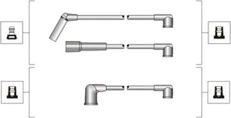 Tennplugg kabelsett MAGNETI MARELLI 941319170001