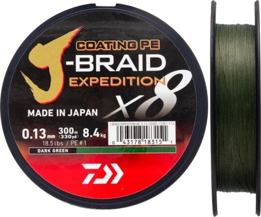 Daiwa J Braid Expedition 300m Daiwa J Braid Expedition 300m