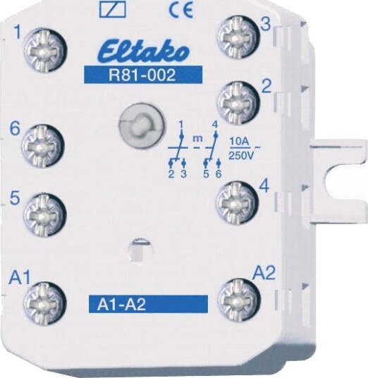 Eltako R81 002 230VAC Arbeidsstrømrelé 2 vekslende 230 V 10 A Elfordeling & strømforsyning