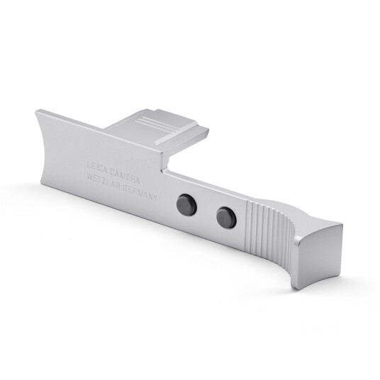Leica Thumb Support Q3 Aluminium For Q3. Silver anodized finish Leica Thumb Support Q3 Aluminium For Q3. Silver anodized finish