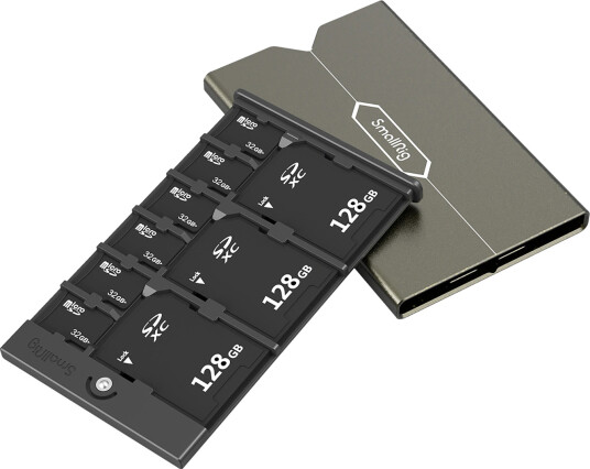 SmallRig 2832B Minnekortboks for 3 SD og 6 MicroSD - Grå SmallRig 2832B Minnekortboks for 3 SD og 6 MicroSD - Grå