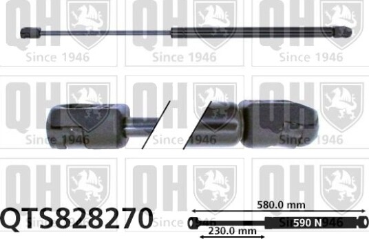 QUINTON HAZELL QTS828270 Baklukedemper