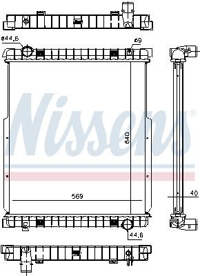 Radiator NISSENS 63332 Radiator NISSENS 63332