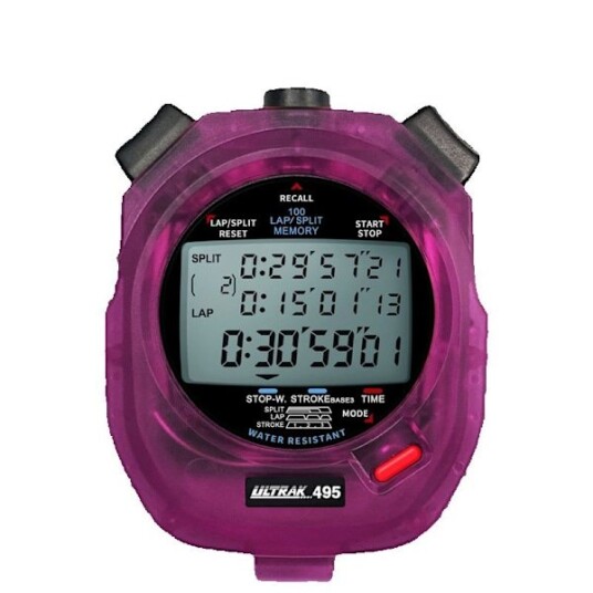 Ultrak 495 100 Dobbel Delt Minne Stoppeklokke Gul WG