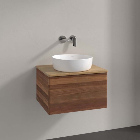 Villeroy & Boch  Antao Servantskap med 1 skuff 60x50x36 cm u/lys Valnøtt/Eik