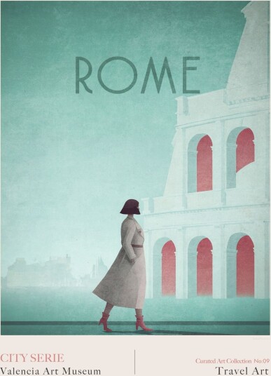 Plakat Roma Reise Kunst