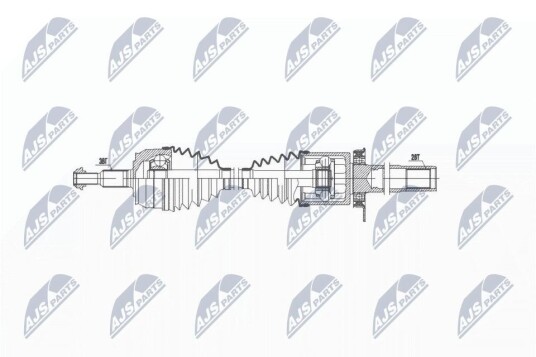 Nty Drivaksel NTY NPW VW 035 Nty Drivaksel NTY NPW VW 035