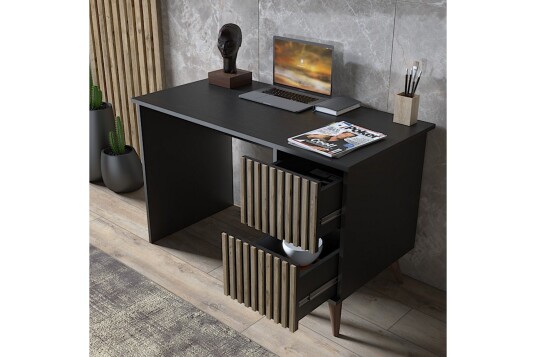 Elspet Skrivebord 12x127 cm Svart/Brun