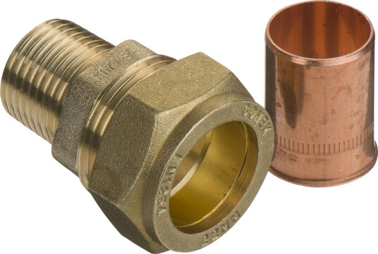 FIX-PRO TIPPUNION 22MM X 1/2" TIL KOBBERRØR