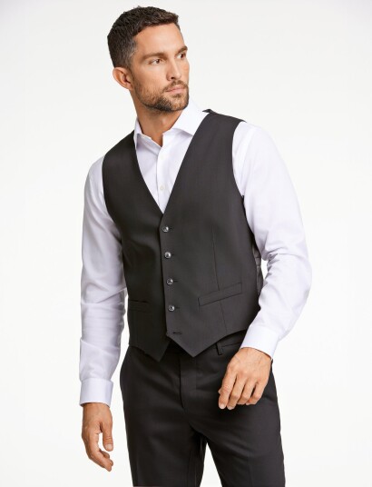 Lindbergh Black Technical Stretch Waistcoat Black 54 Lindbergh Black Technical Stretch Waistcoat Black 54