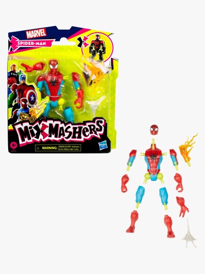 Marvel MixMashers Spider-Man 12cm Actionfigur i Plast Marvel MixMashers Spider-Man 12cm Actionfigur i Plast