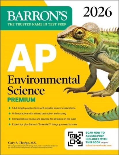 AP Environmental Science Premium 2026: Prep Book With 5 Practice Tests + Comprehensive Review + Online Practice AP Environmental Science Premium 2026: Prep Book With 5 Practice Tests + Comprehensive Review + Online Practice