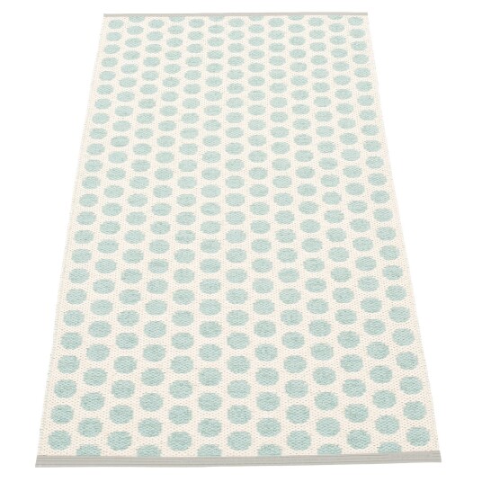 Pappelina Noa matte 70x50 cm pale turquoise / vanilla / warm grey stripe