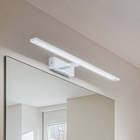 TK Lighting Gallery LED-vegglampe kromfarget metall bredde 62 cm IP44 TK Lighting Gallery LED-vegglampe kromfarget metall bredde 62 cm IP44