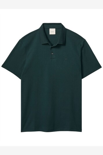 Calvin Klein T skjorte SS Supima Chest Emb Polo Blå