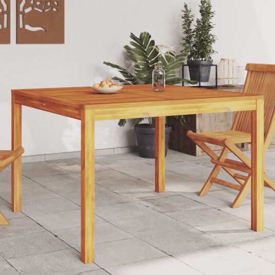 Utendørs spisebord 110x110x75 cm heltre akasie 366369 Utendørs spisebord 110x110x75 cm heltre akasie 366369