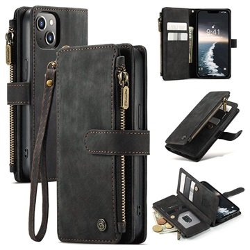 iPhone 14 Caseme C30 Multifunksjonell Lommebok-deksel Svart